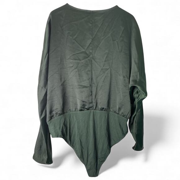 Forever 21 Emerald Green Deep V-Neck 3X Bodysuit NWT - Picture 5 of 5